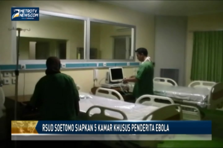 RSUD Soetomo Siapkan 5 Kamar Khusus Penderita Ebola