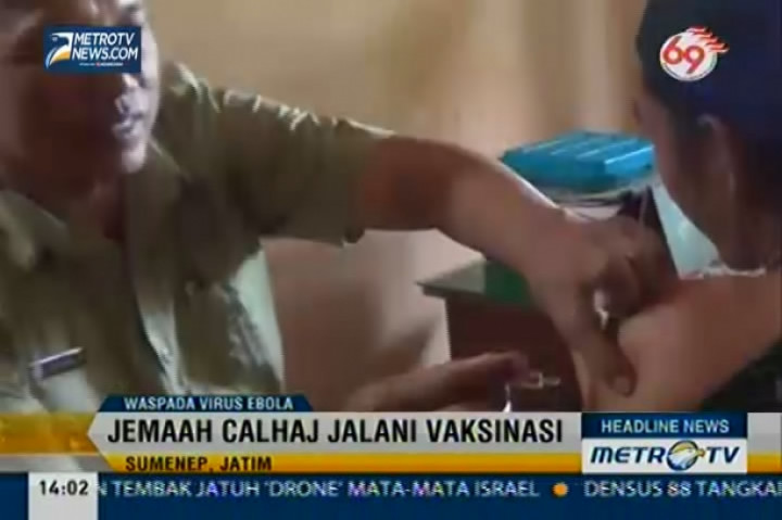Waspada Virus Ebola, Jemaah Calon Haji Sumenep Jalani Vaksinasi