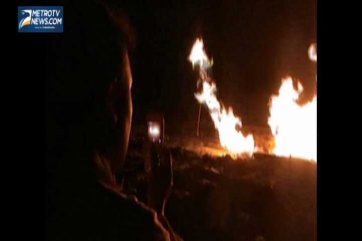 Warga: Semburan Lumpur dan Api Lapindo Bertambah Besar