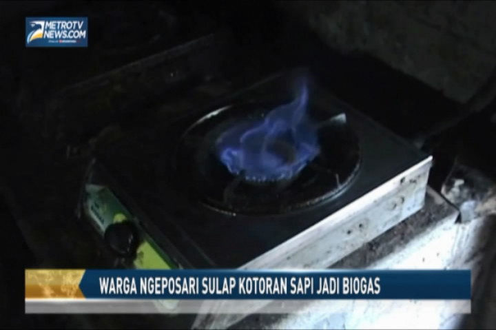 Warga Ngeposari Sulap Kotoran Sapi Jadi Biogas