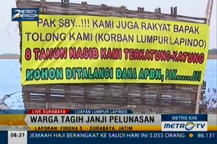 Warga Lumpur Lapindo Gagal Lagi Temui Menteri Pekerjaan Umum