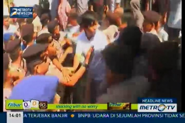 Aksi Saling Pukul Warnai Eksekusi Lahan Sengketa