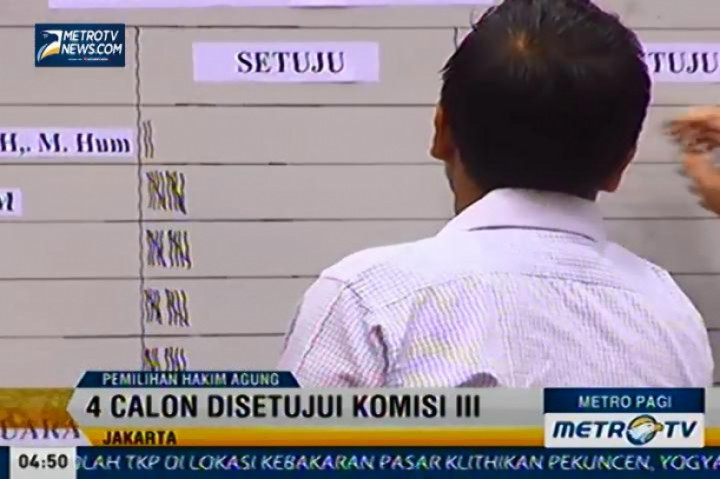 Komisi III DPR Setuju 4 Nama Sebagai Hakim Agung