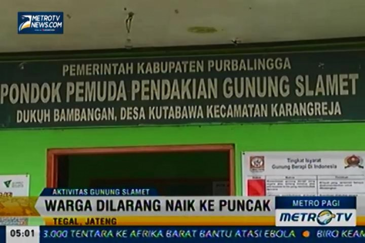 Pendakian Gunung Slamet Ditutup