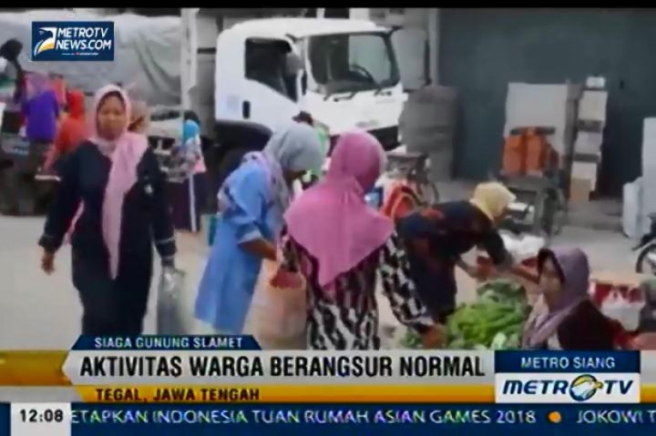Aktivitas Gunung Slamet Cenderung Semakin Menurun