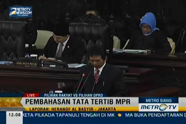 Rapat Paripurna MPR, Agenda Pembentukan Panitia Ad Hoc