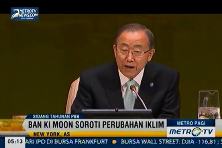 Ban Ki Moon Tantang Pemimpin Dunia Hadapi Pemanasan Global
