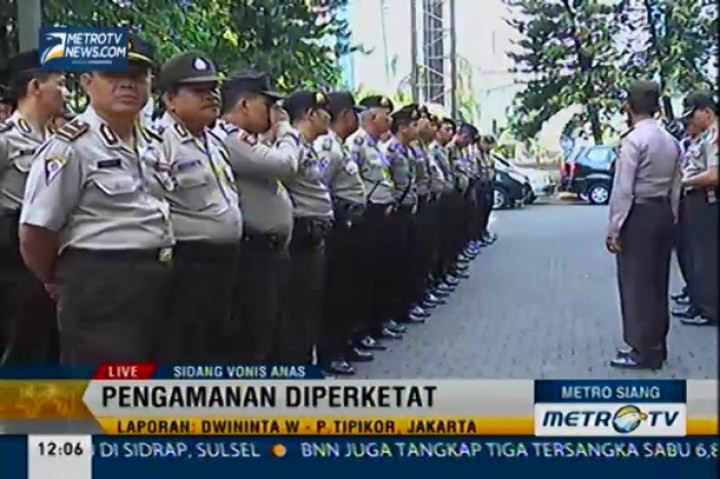 Jelang Vonis Anas, Pengamanan Gedung Tipikor Diperketat