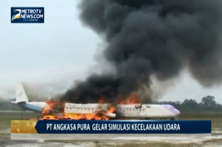 PT Angkasa Pura  Gelar Simulasi Kecelakaan Udara 