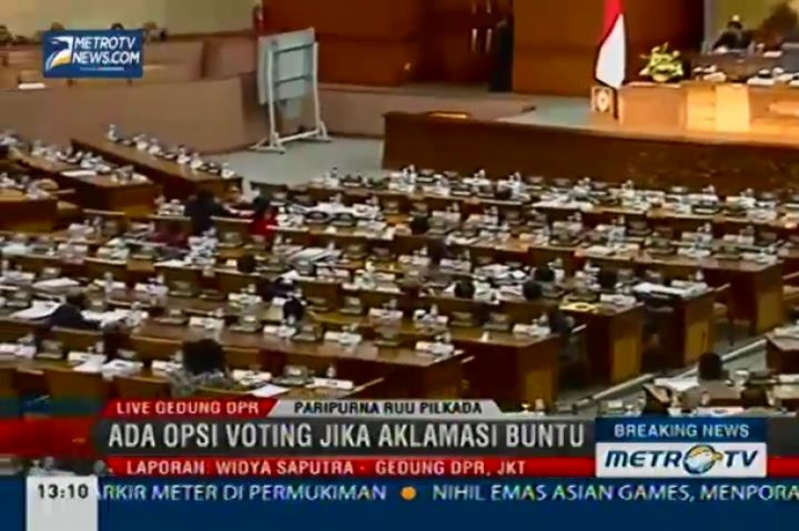 RUU Pilkada, Ada Opsi Voting jika Aklamasi Buntu