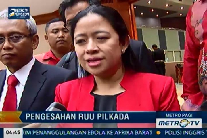 Puan Maharani Kecewa dengan Hasil Voting Pengesahan Undang-Undang Pilkada