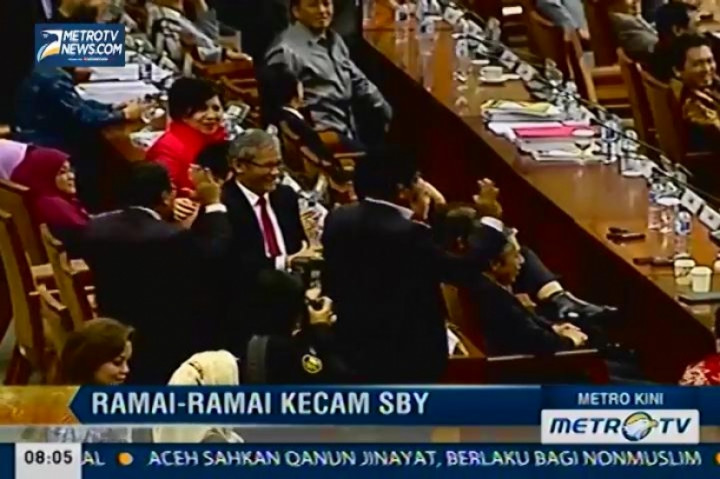 Aksi Walk Out Partai Demokrat dari Ruang Sidang RUU Pilkada Tuai Kecaman di Media Sosial