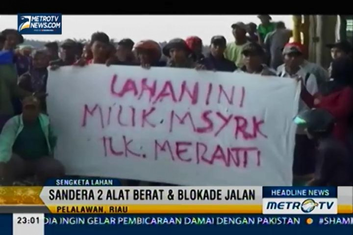 Sengketa Lahan Berujung Penyanderaan Alat dan Blokade Jalan