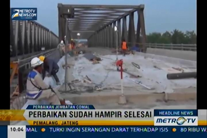 Perbaikan Jembatan Comal Hampir Selesai