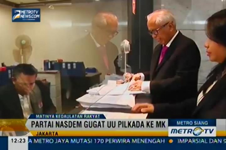 Partai Nasdem Gugat UU Pilkada ke MK