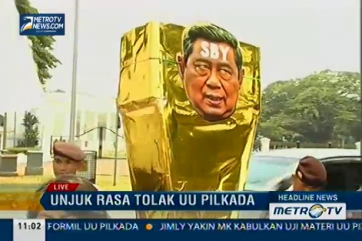 Unjukrasa UU Pilkada, Bara JP Sebut SBY Bapak Anti Demokrasi