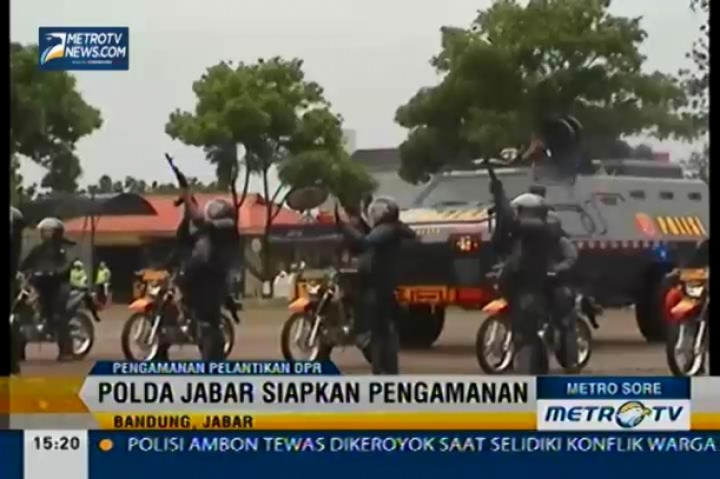 Polda Jabarkan Siapkan Pengamanan Pelantikan DPR