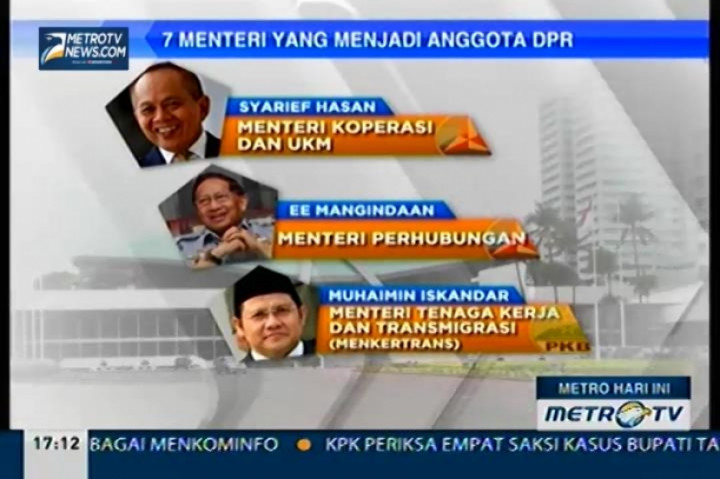 Jelang Pelantikan Wakil Rakyat, Tujuh Menteri Kabinet Mundur