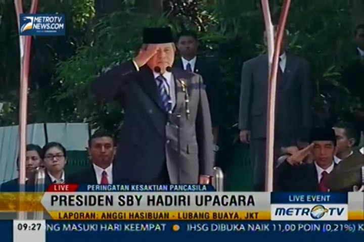 Presiden SBY Hadiri Upacara Peringatan Kesaktian Pancasila