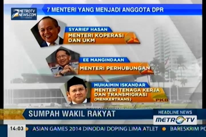  6 Menteri Kabinet Indonesia Bersatu Jilid II Mundur