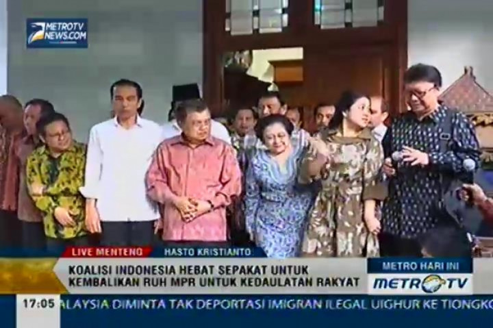 Koalisi Indonesia Hebat Sepakat Pimpinan MPR dari DPD