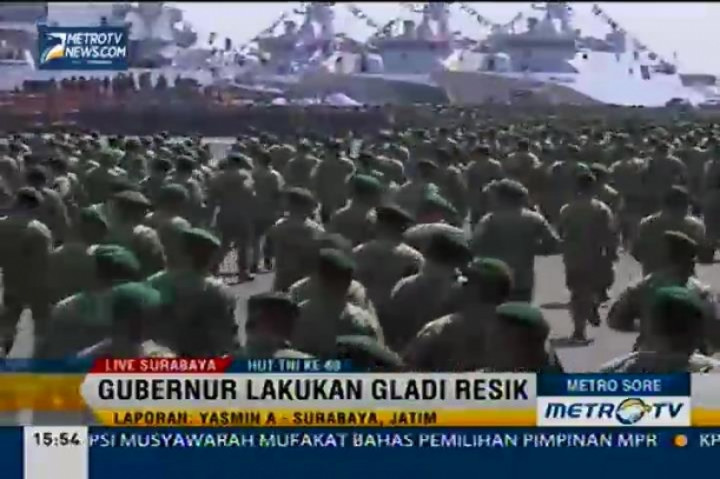 Gubernur se-Indonesia Lakukan Gladi Resik HUT ke-69 TNI