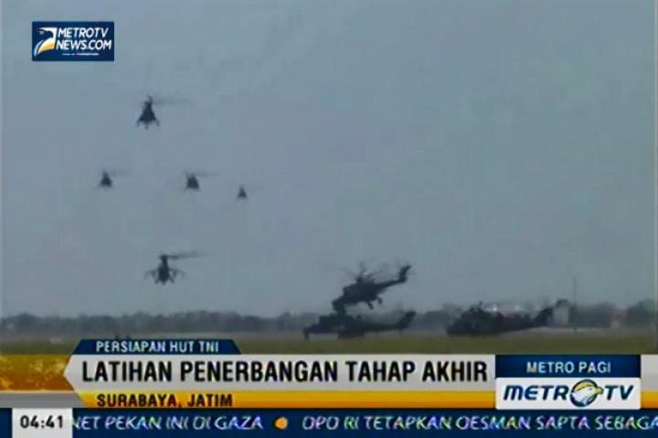Persiapan Pelaksanaan HUT TNI Ke-69 di Surabaya