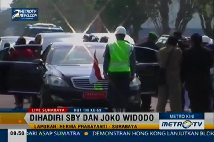 Peringatan HUT TNI ke-69 Dihadiri SBY dan Joko Widodo 