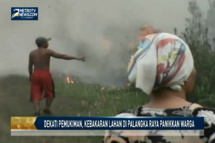 Dekati Pemukiman, Kebakaran Lahan di Palangka Raya Panikkan Warga