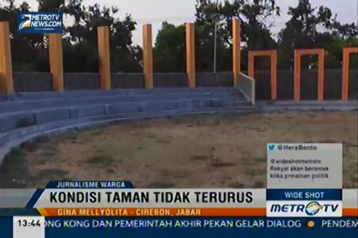 Taman Krucuk Cirebon Kumuh dan Terbengkalai