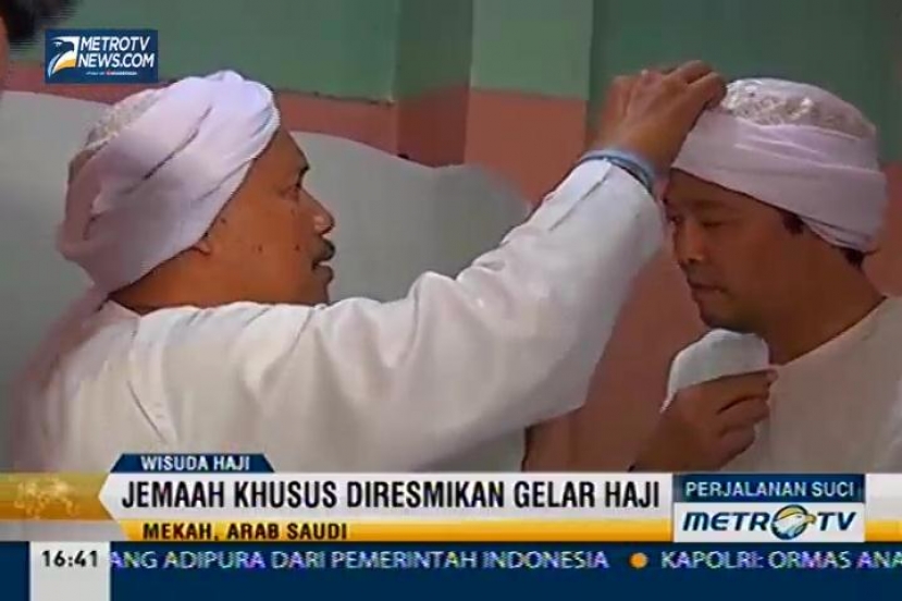 Jemaah Jalani Wisuda Haji sebagai Simbol Tanda Syukur 