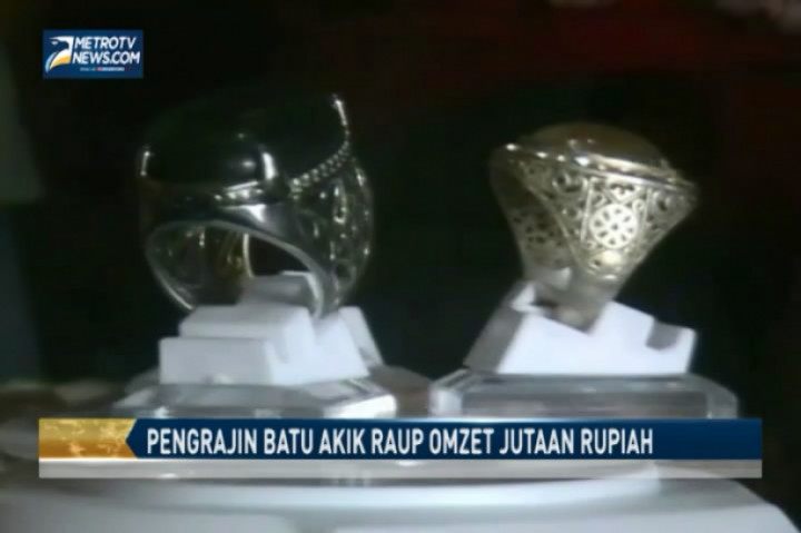 Pengrajin Batu Akik Raup Omzet Jutaan Rupiah
