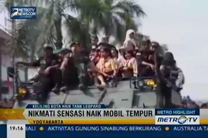 Keliling Kota Yogyakarta Naik Tank Leopard