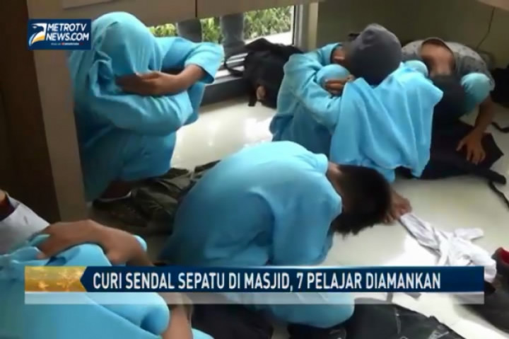 Curi Sendal dan Sepatu di Masjid, Tujuh Pelajar Diamankan