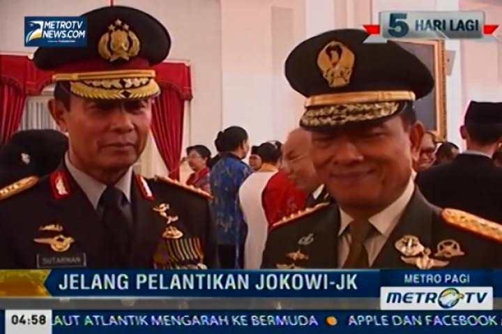 Lebih dari 22.000 Personel Dilibatkan dalam Pengamanan Pelantikan Jokowi-JK