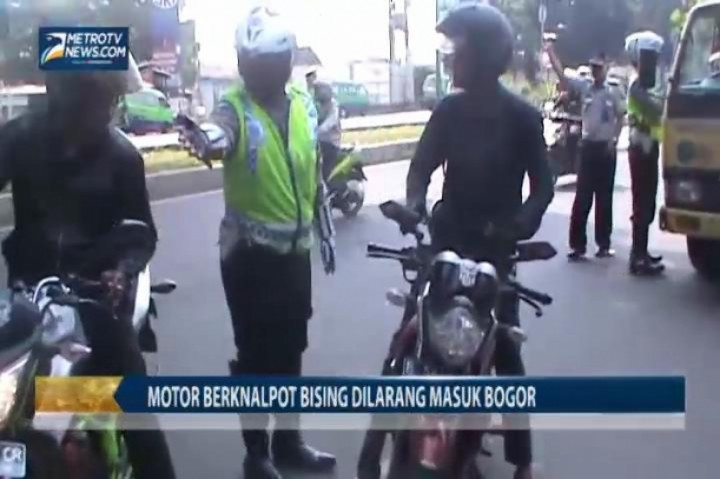 Motor Berknalpot Bising Dilarang Masuk Bogor