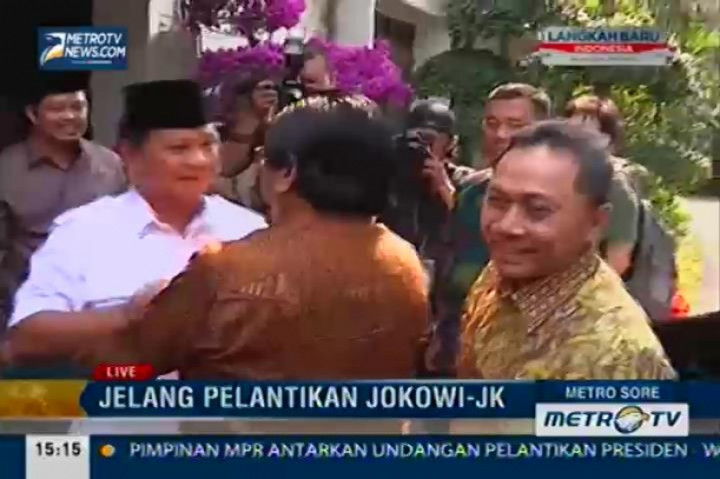 Pimpinan MPR Temui Prabowo untuk Beri Undangan Pelantikan Jokowi
