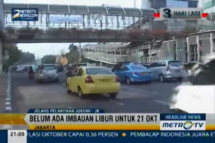 Jelang Pelantikan Presiden, Sejumlah Perkantoran Belum Keluarkan Imbauan Libur 