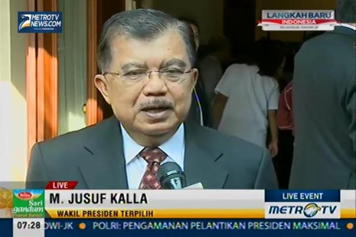 Persiapan JK Menuju Pelantikan