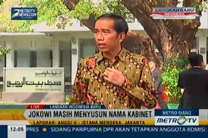 Jokowi Masih Menyusun Nama Kabinet