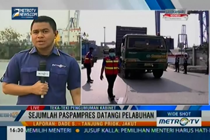 Sejumlah Paspampres Datangi Pelabuhan Tanjung Priok 