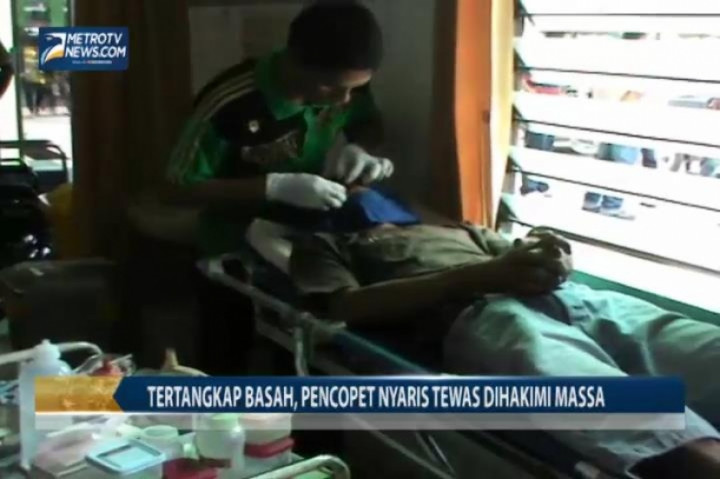 Tertangkap Basah, Pencopet Nyaris Tewas Dihakimi Massa 