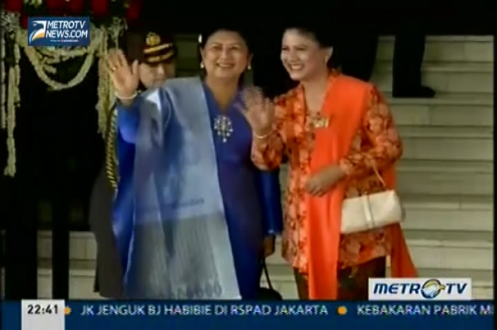 NewsMakers: Busana Iriana dan Jusuf Kalla, Kehadiran Prabowo di Pelantikan  