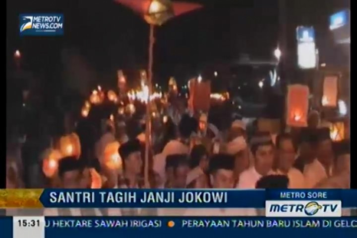 Para Santri di Jember dan Majalengka Tagih Janji Jokowi 