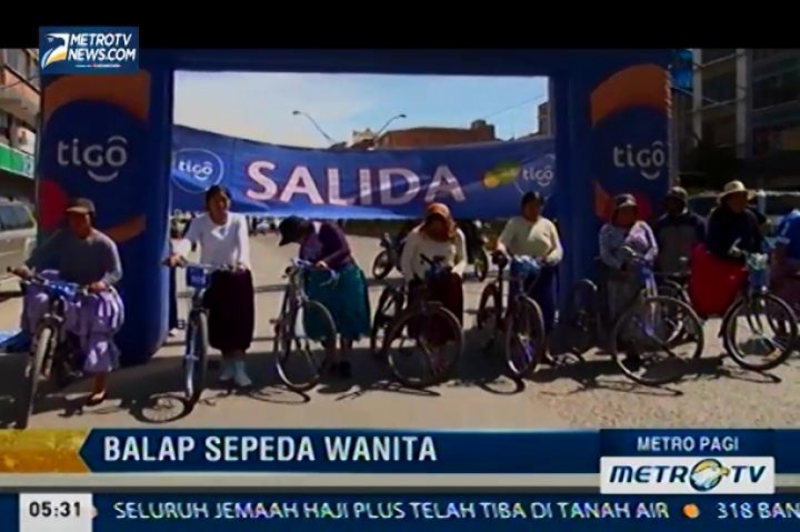 Lomba Balap Sepeda Wanita di Bolivia