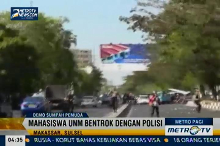 Peringatan Sumpah Pemuda di Universitas Negeri Makassar Berakhir Ricuh