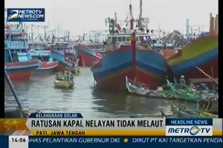Kelangkaan Solar, Ratusan Kapal di Pati tidak Dapat Melaut
