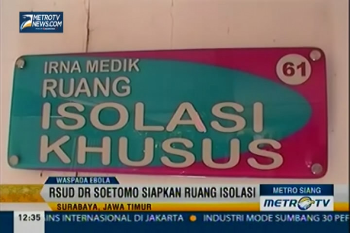 RSUD Dr Soetomo Siapkan Ruang Isolasi Ebola