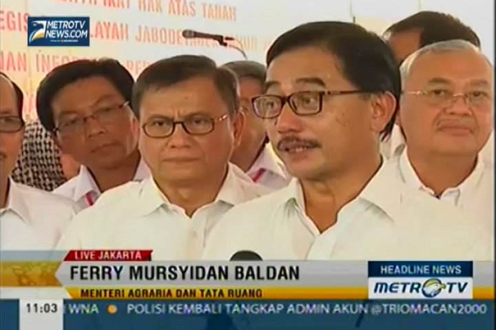 Penyerahan Sertifikat Tanah di Jabodetabek