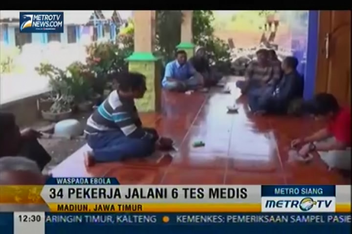 34 Pekerja Jalani Tes Medis Ebola